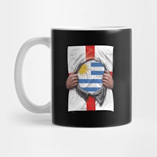 Uruguay Flag English Flag Ripped - Gift for Uraguyan From Uruguay Mug